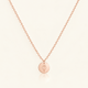 18k Rose Gold Birth Flower Necklace