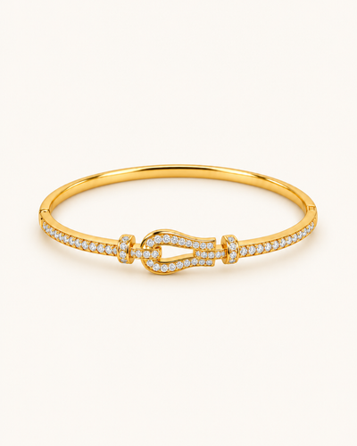 Lustre Loop Kada - 18k Gold ( Demi Fine )