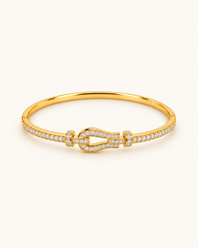 Lustre Loop Kada - 18k Gold ( Demi Fine )