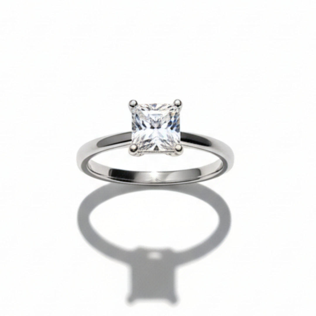 Sleek Zircon Ring