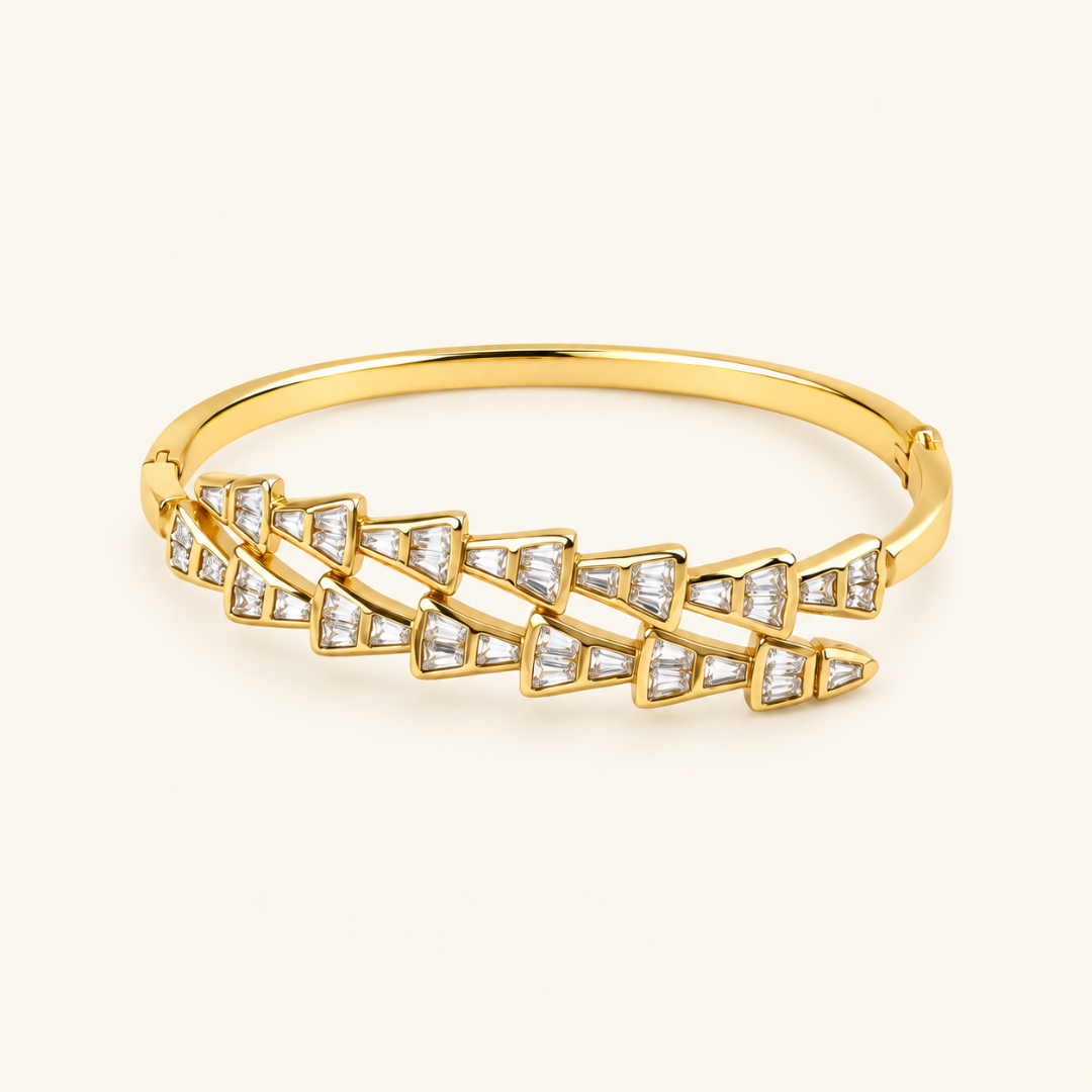 X Link Kada - 18k Gold ( Demi Fine )