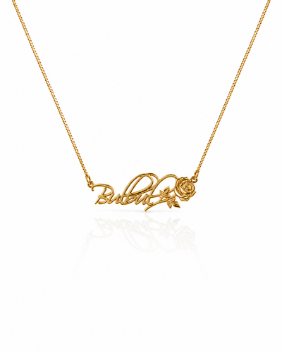 Rose Whisper Name Necklace
