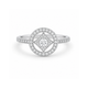 Geometric And Round Zircon Ring