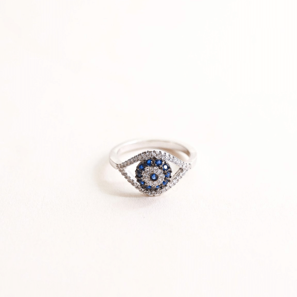 Evil Eye Zircon Ring