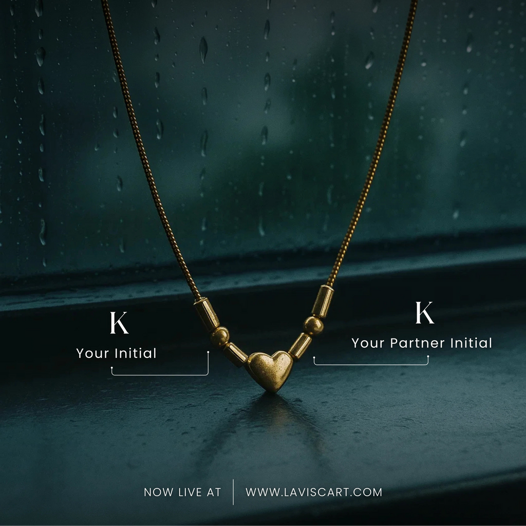 Couple Initial: Morse Code Necklace