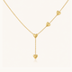 Heart Trail Necklace - 18K Gold (Demi Fine)