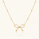 Bow Drape necklace - 18k Gold (Demi Fine)
