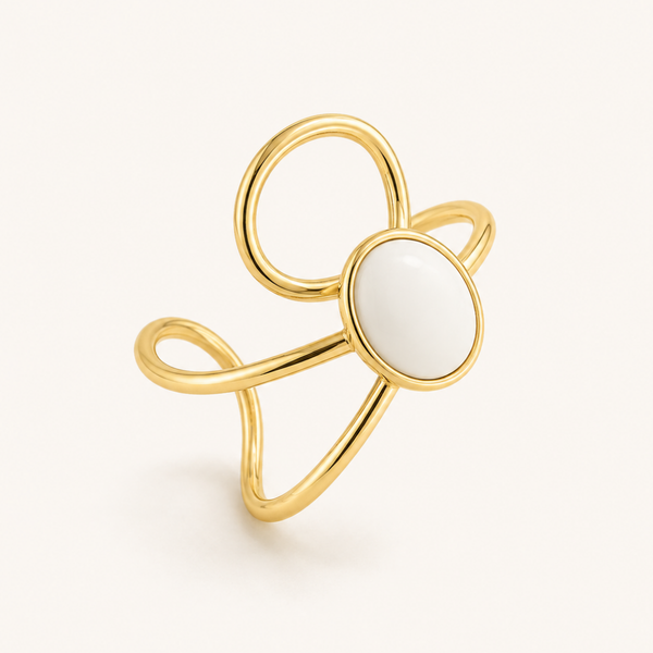 Twin Loop Elegance Ring
