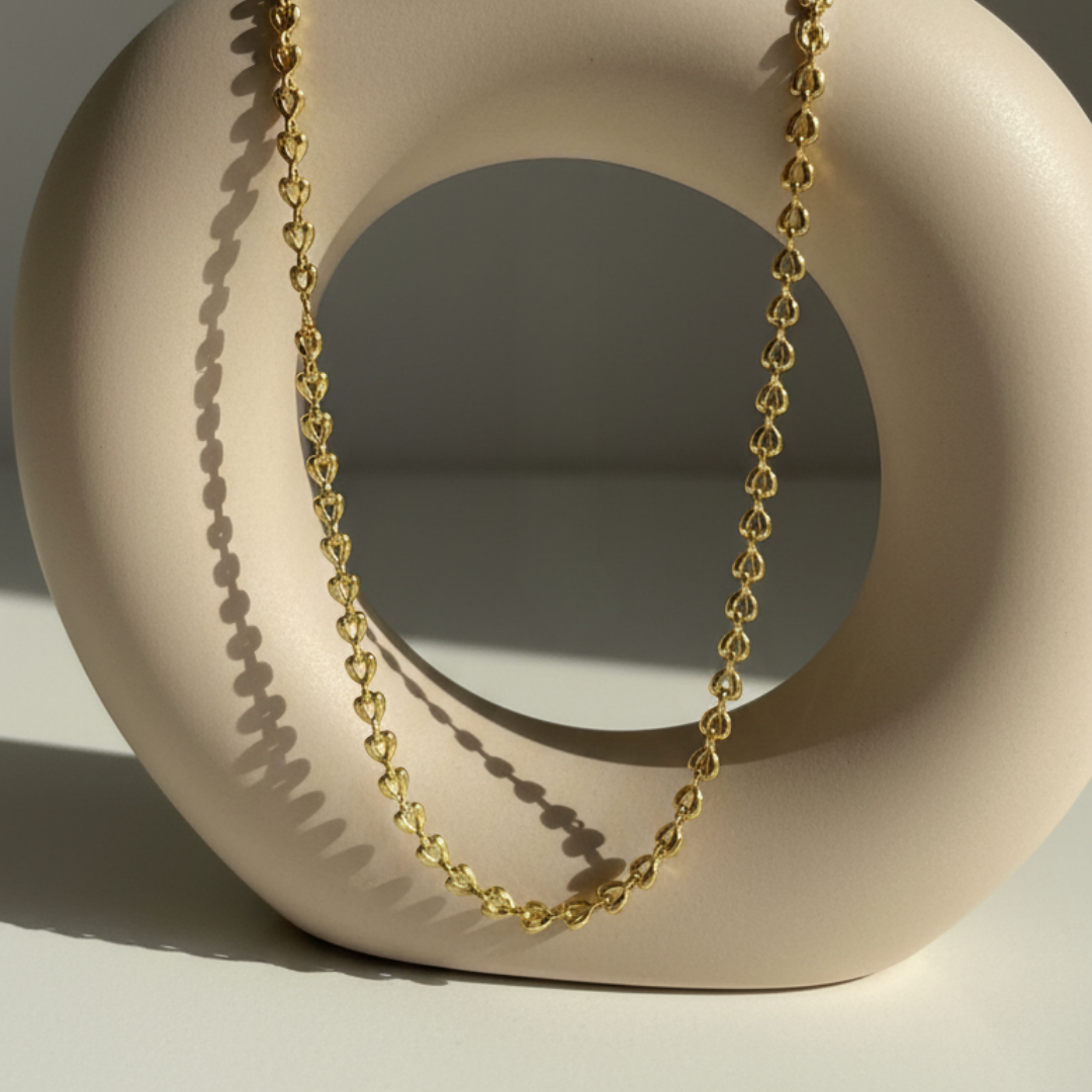 Heart Link 18K Gold-Plated Necklace