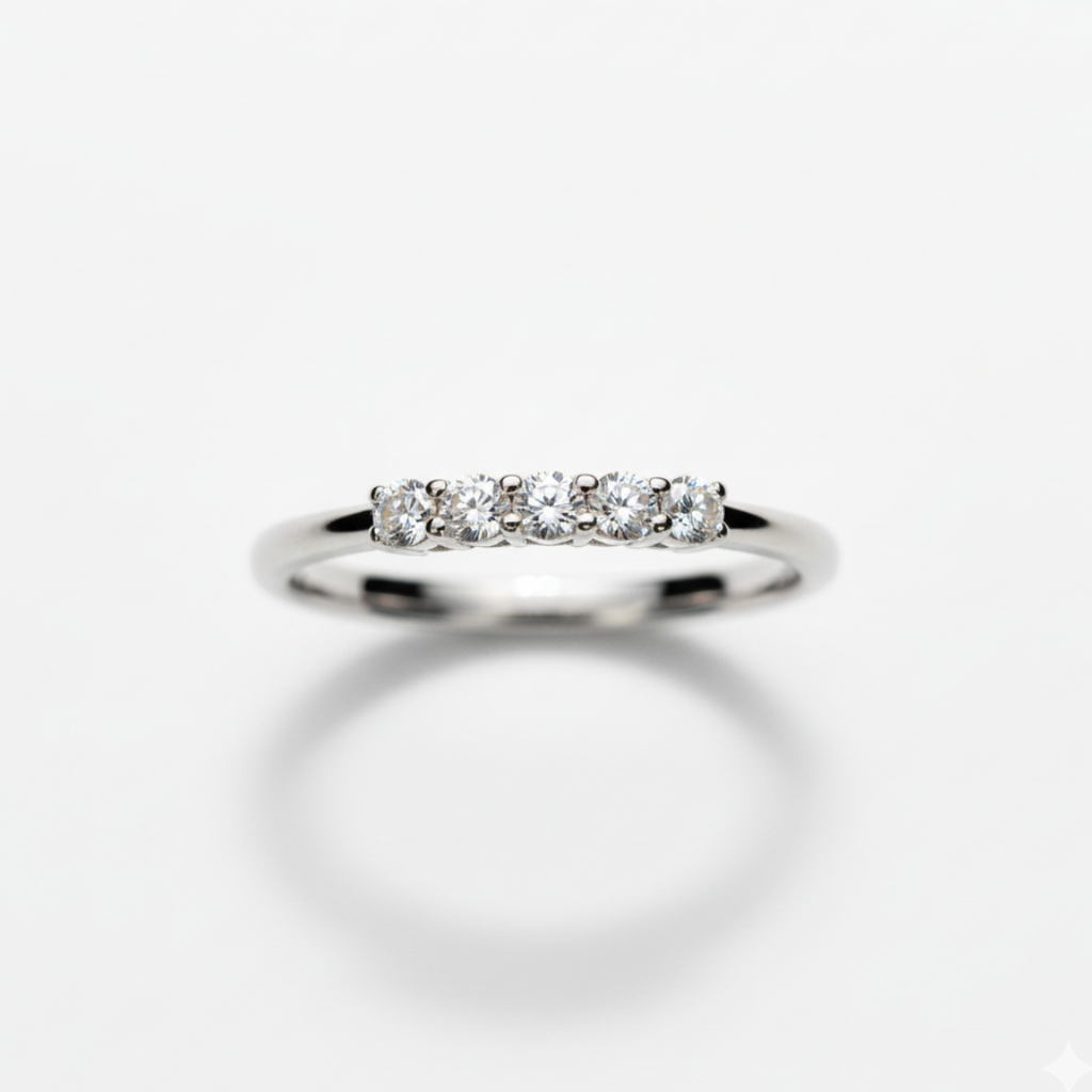 Five-Stone Pear Zircon Ring