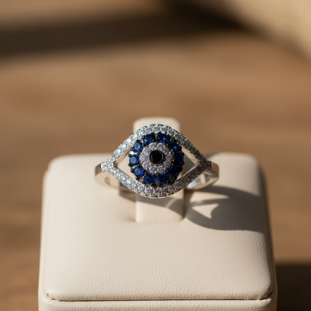 Evil Eye Zircon Ring
