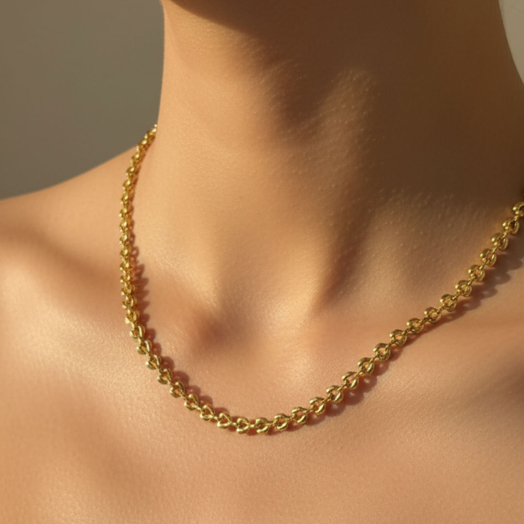 Heart Link 18K Gold-Plated Necklace