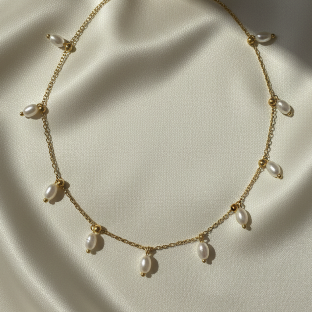 Oval Pearl Necklace