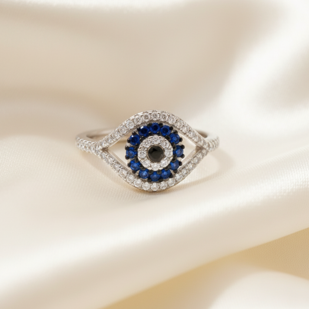 Evil Eye Zircon Ring