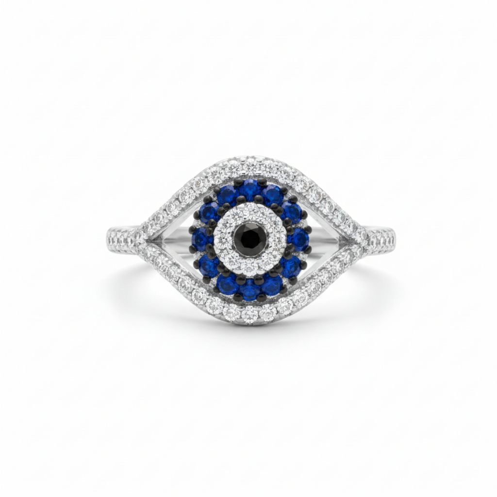 Evil Eye Zircon Ring