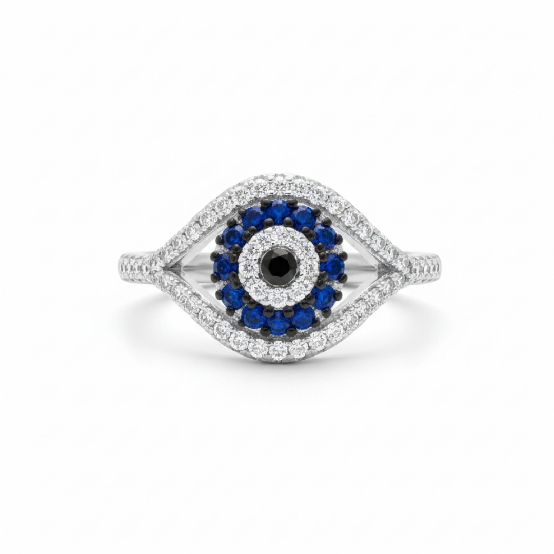 Evil Eye Zircon Ring