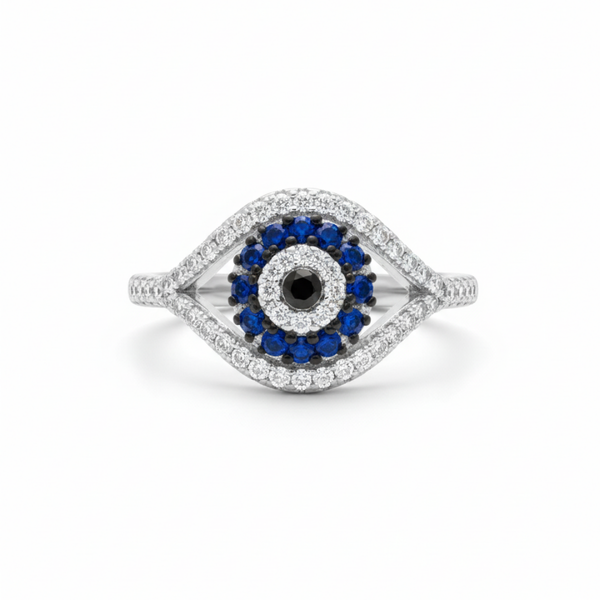 Evil Eye Zircon Ring
