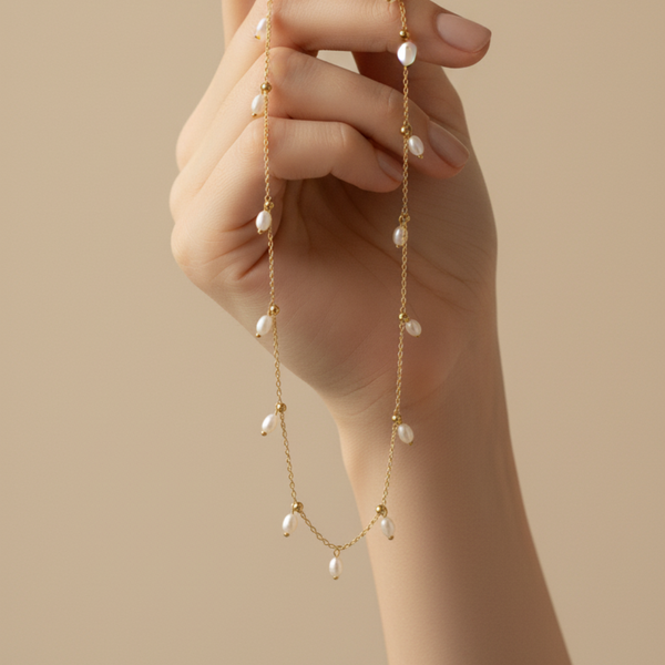 Oval Pearl Necklace