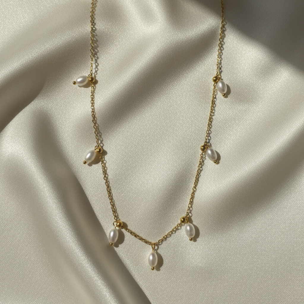 Oval Pearl Necklace
