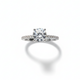 Linear Pave Zircon Ring