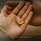 Couple Initial: Morse Code Necklace