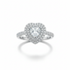 Heart-Shaped Double Halo Ring