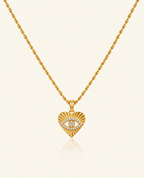 Evil Heart Necklace - 18K Gold (Demi Fine)