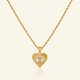Evil Heart Necklace - 18K Gold (Demi Fine)