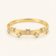Floating Gem Kada - 18k Gold ( Demi Fine )