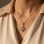 Shell Glow Necklace - 18K Gold (Demi Fine)