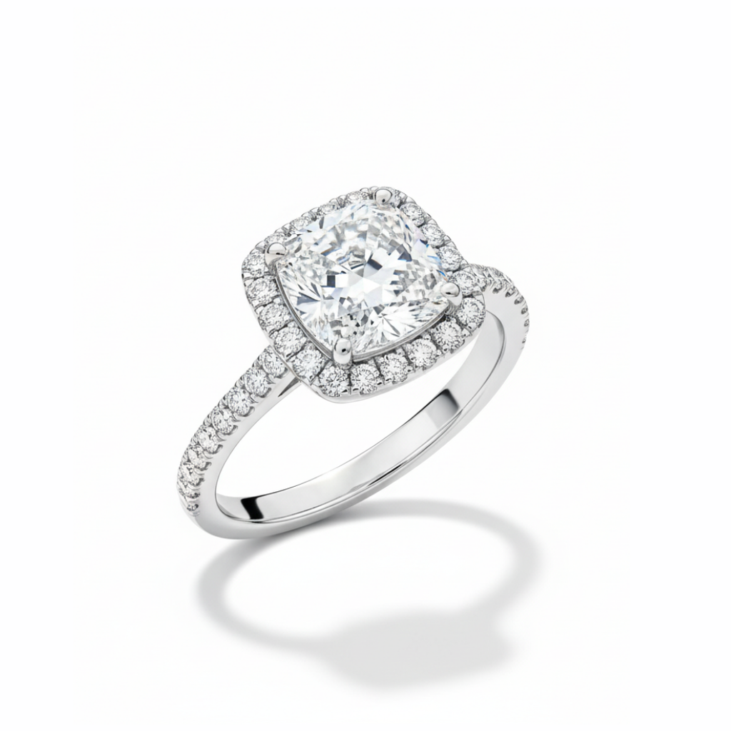 Square-Cut Zircon Vintage Ring