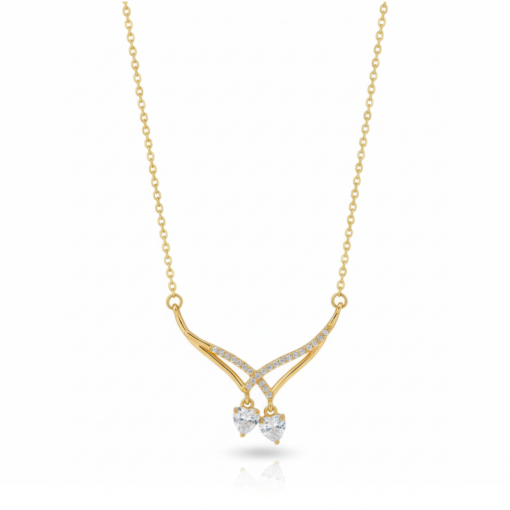 Tangled  Zircon Diamond Necklace