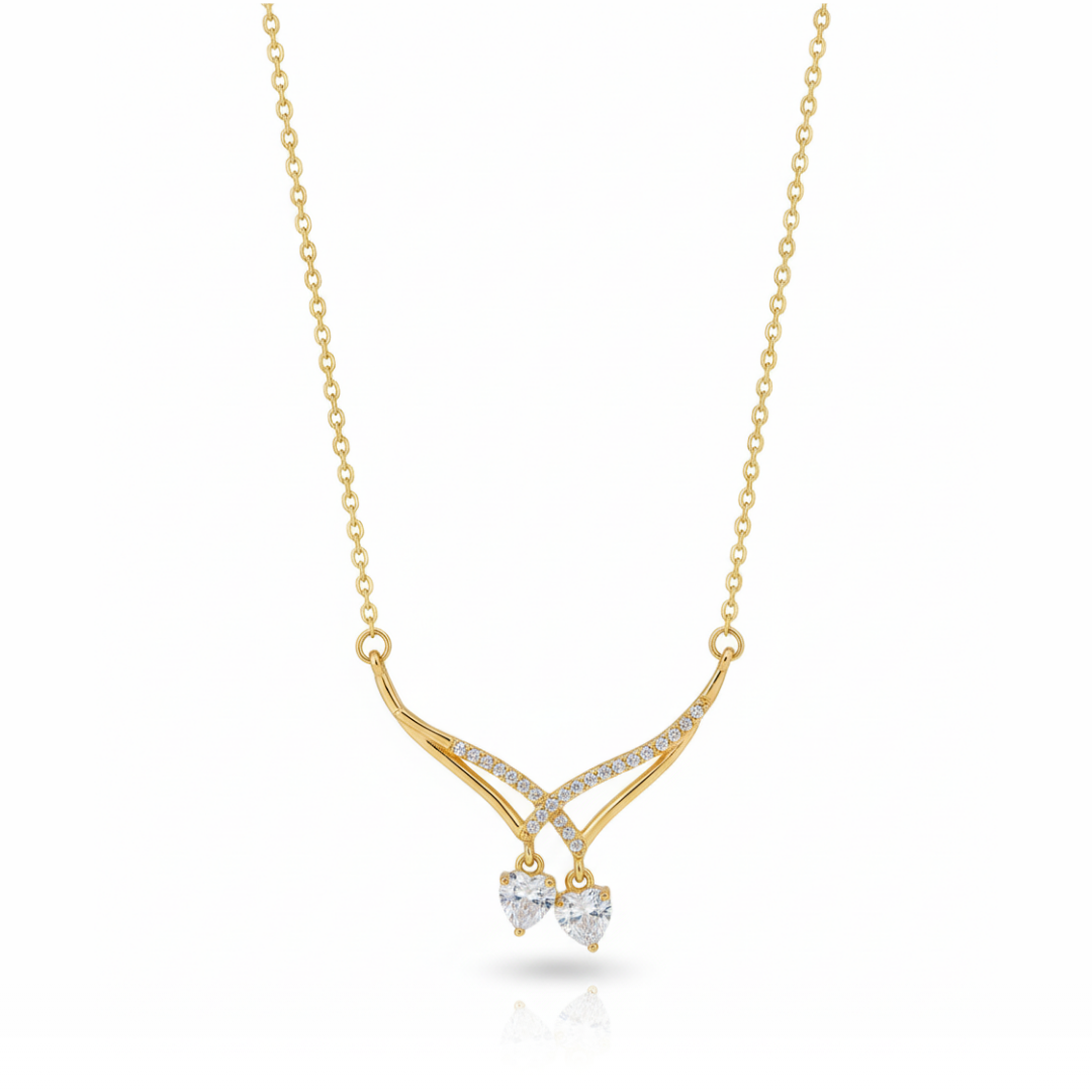 Tangled  Zircon Diamond Necklace