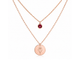 Birth Flower & Birth Stone Necklace