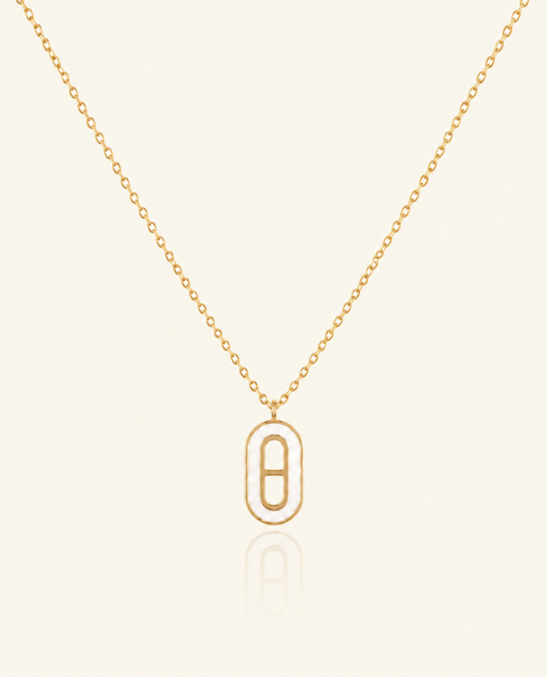 Oval Muse Necklace - 18K Gold (Demi Fine)