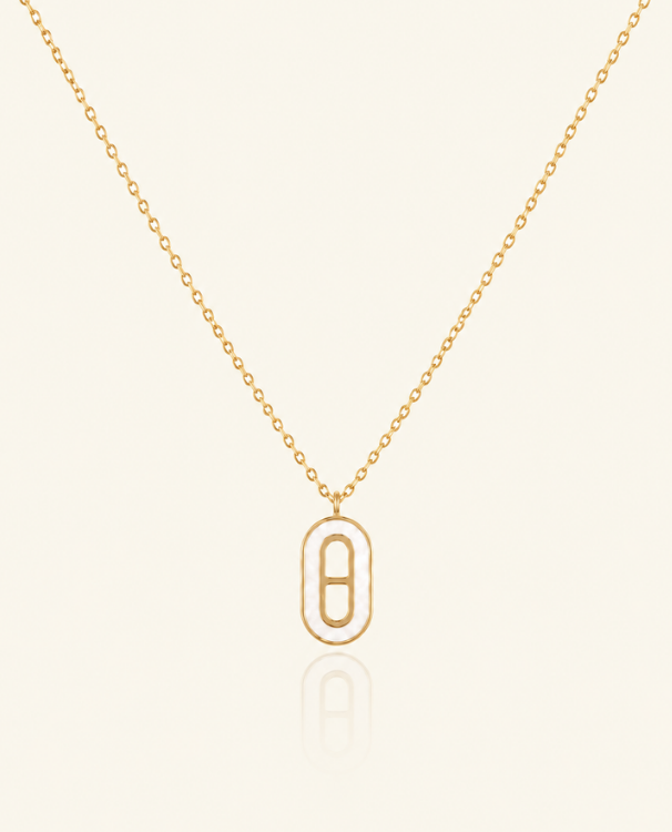 Oval Muse Necklace - 18K Gold (Demi Fine)