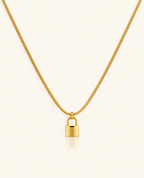 Golden Lock Necklace - 18k Gold (Demi Fine)