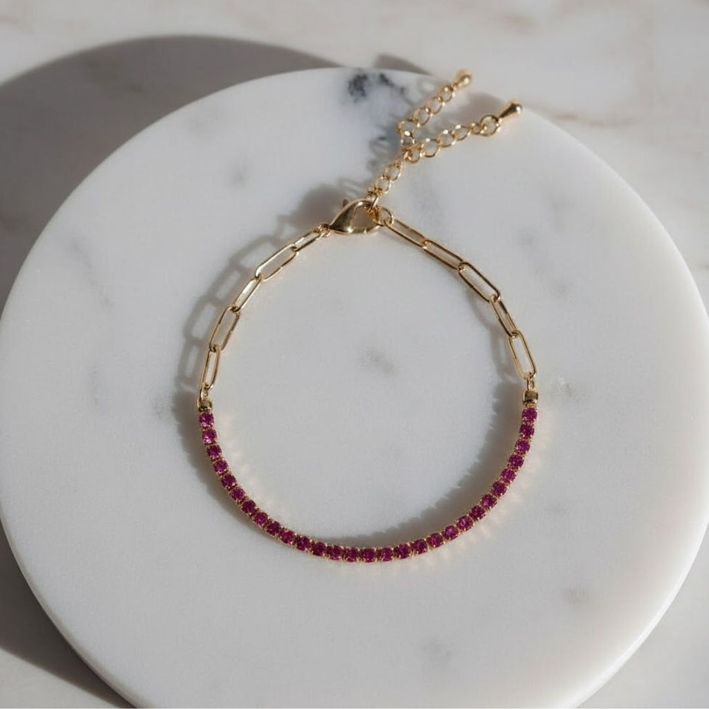 Blush Beads Chain Bracelet