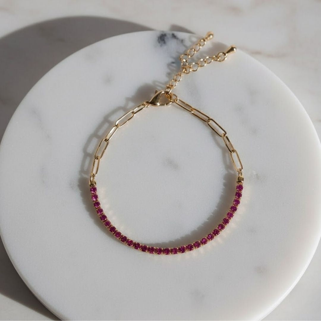 Blush Beads Chain Bracelet