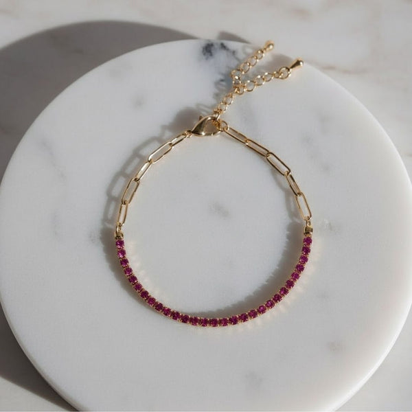 Blush Beads Chain Bracelet