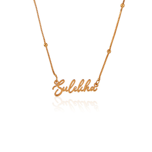 Italics Name Necklace