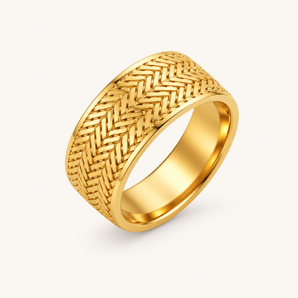 Golden Weave Ring - 18k Gold (Demi Fine)