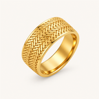 Golden Weave Ring - 18k Gold (Demi Fine)