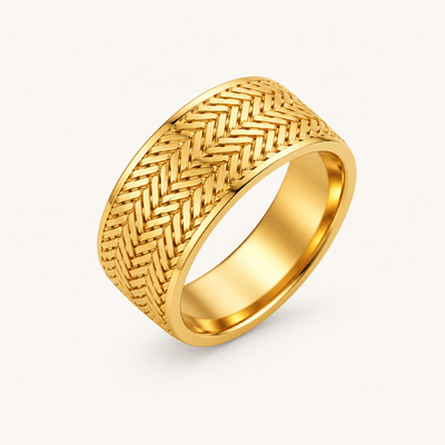 Golden Weave Ring - 18k Gold (Demi Fine)