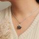 Zircon Black Swan Pendant Necklace