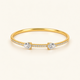 Twin Spark Kada - 18k Gold ( Demi Fine )