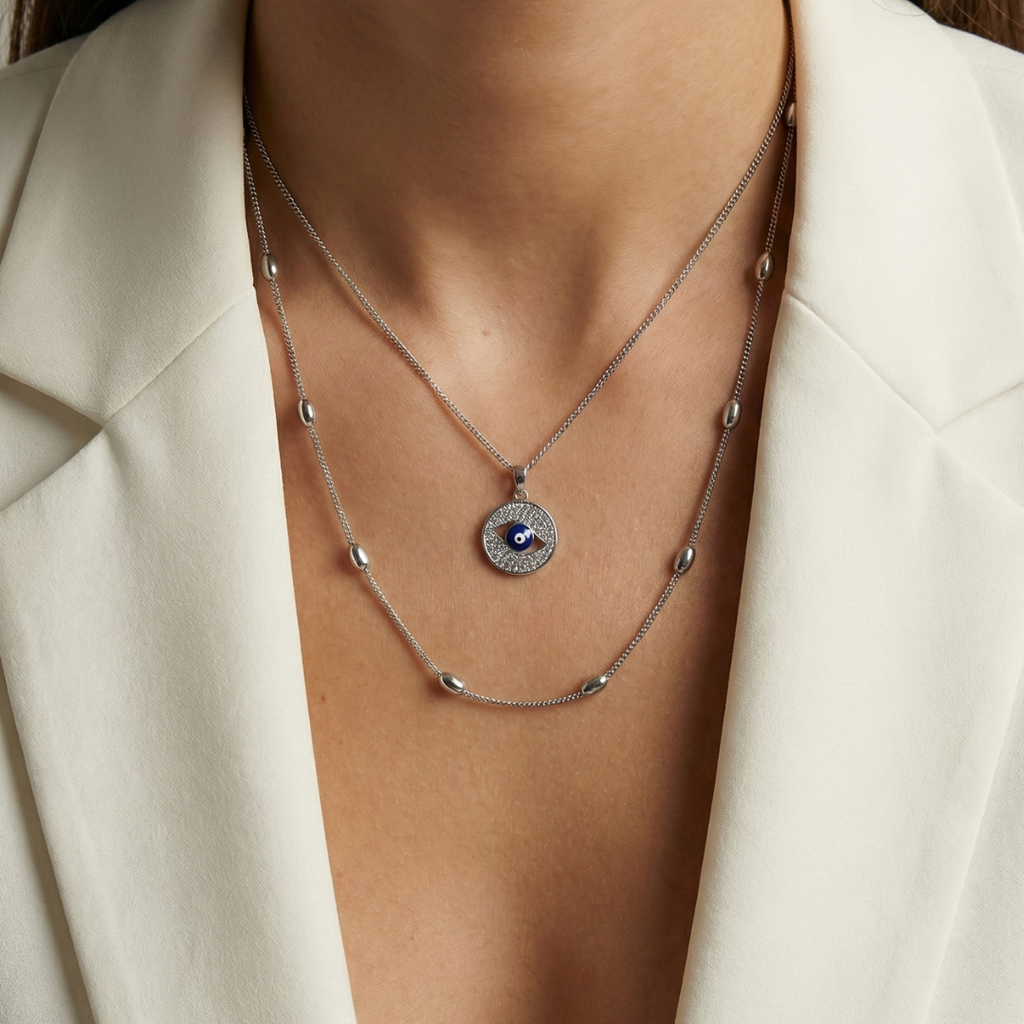 TwoTone Layered Necklace