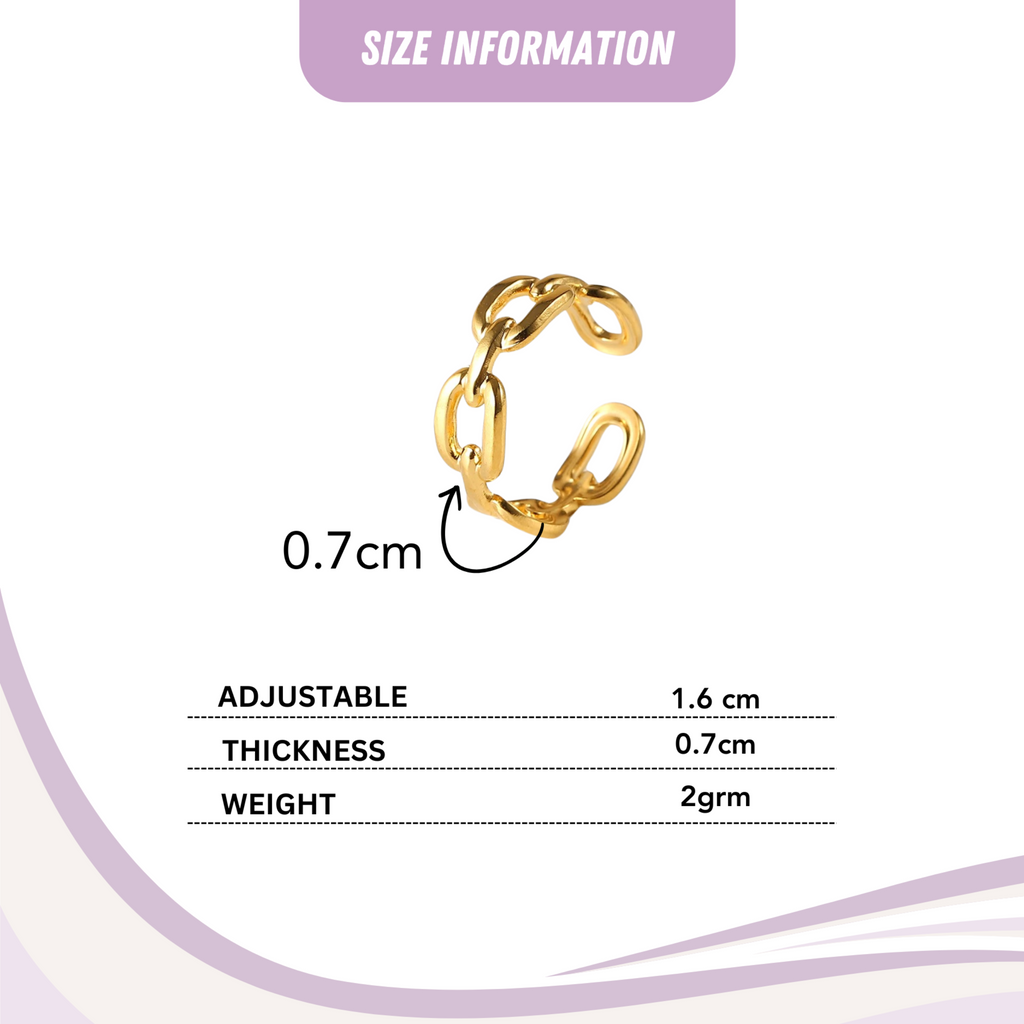 Braided Chain Link Ring