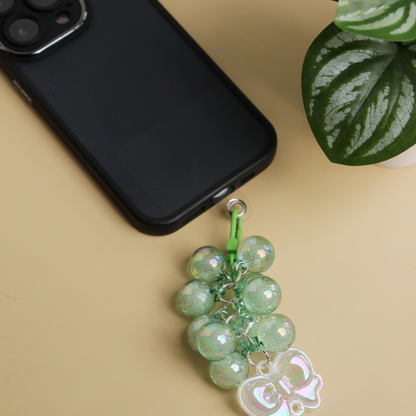 Green Crystal Clear Magic Mobile Charm