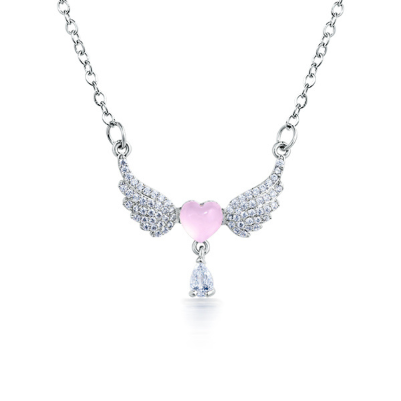 Angelic Heart Wings Necklace